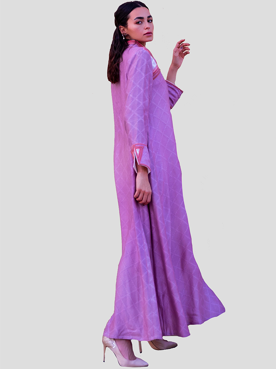 Purple dress  inspired by the Bidi heritage