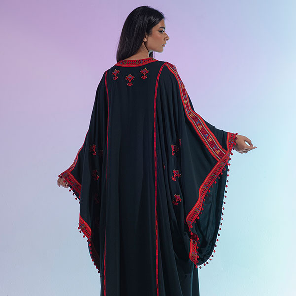 A Najdi traditional dress embroidered by hand