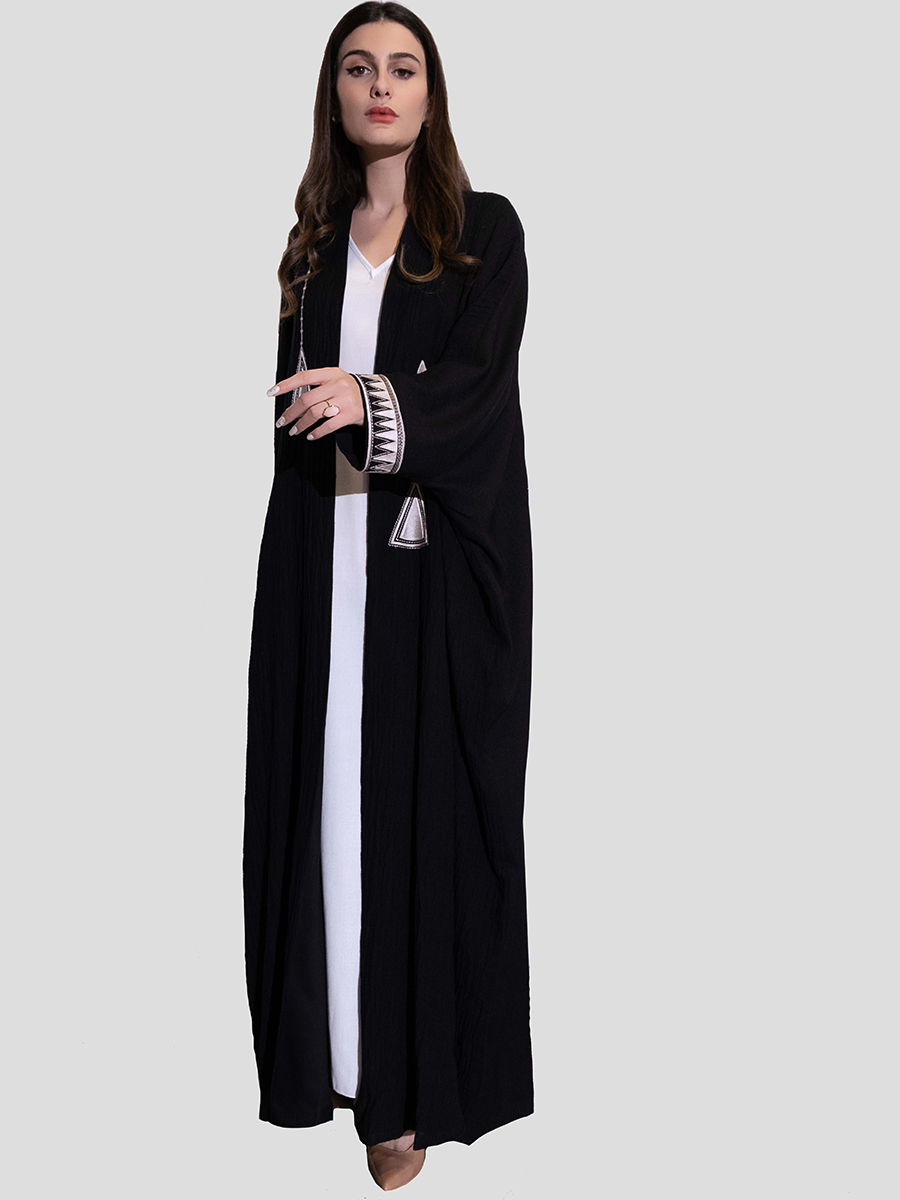 Black abaya inspired by my hand