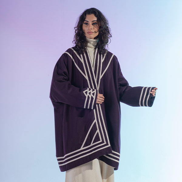 A traditional wool jacket with hand embroidery that reflects the heritage of the Najd region