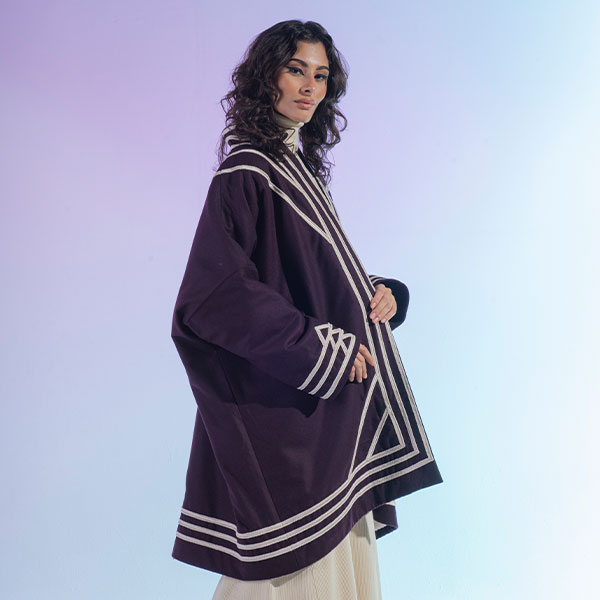 A traditional wool jacket with hand embroidery that reflects the heritage of the Najd region