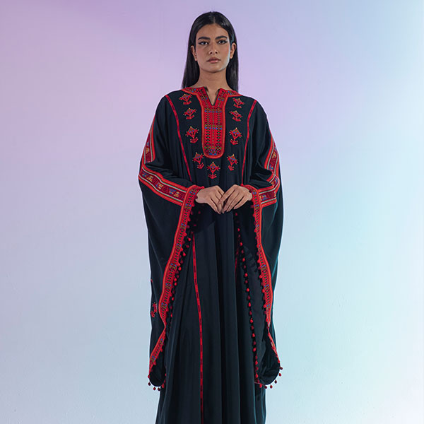 A Najdi traditional dress embroidered by hand